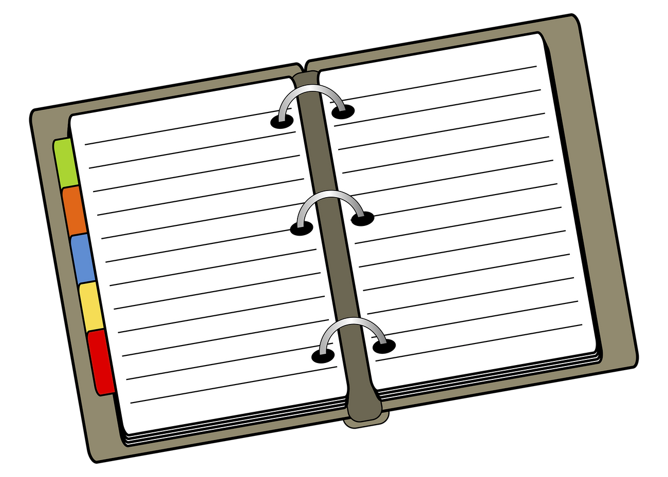 Planner png sticker, stationery illustration