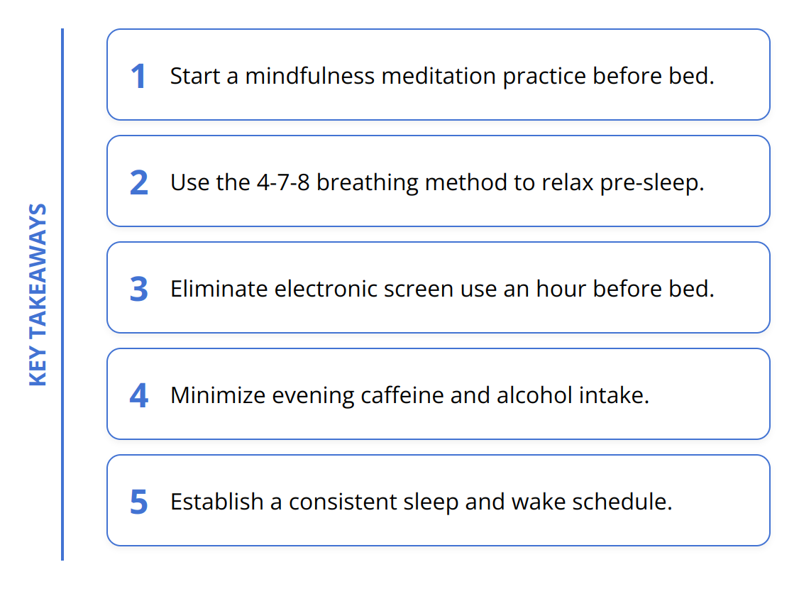 Key Takeaways - Sleep Improvement Strategies: Best Practices
