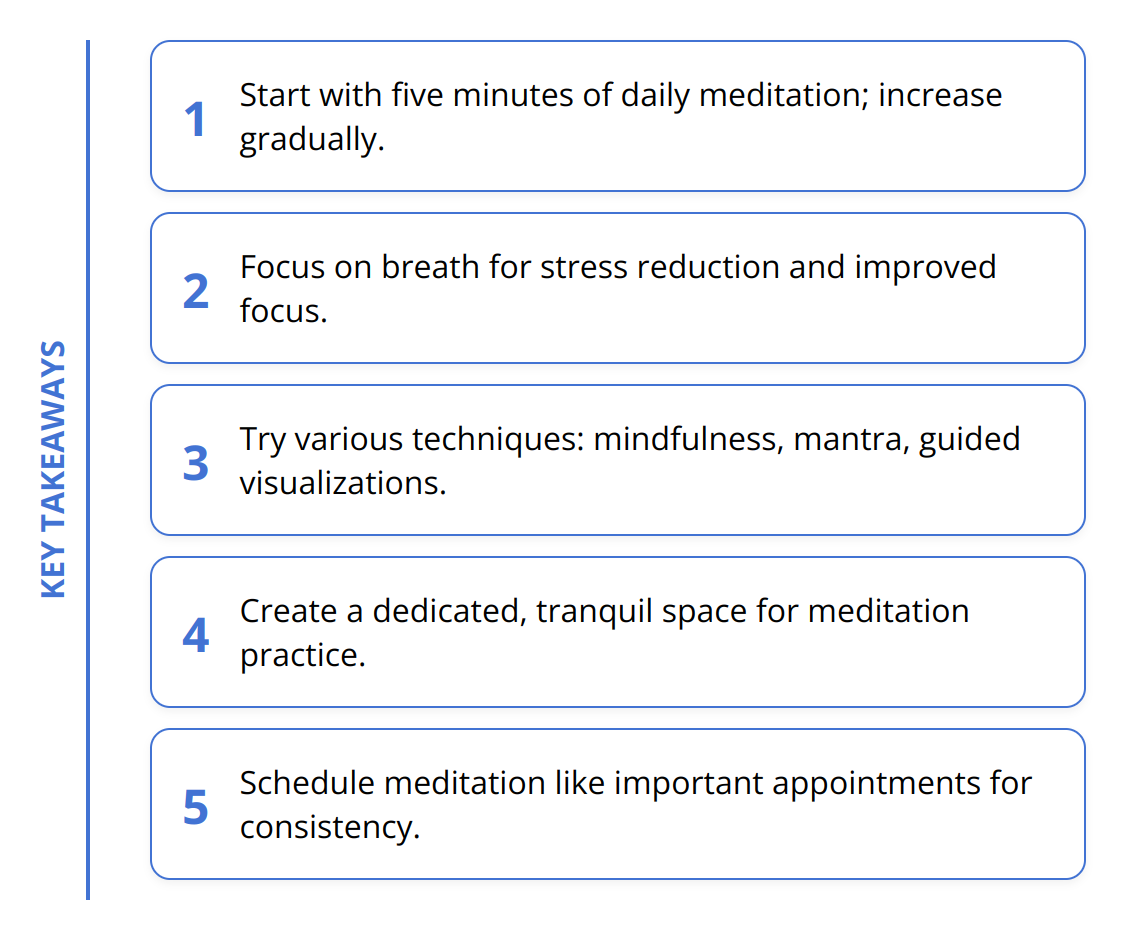 Key Takeaways - Meditation for Wellness: Essential Guide