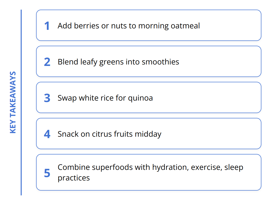 Key Takeaways - Superfoods for Energy Boost: Best Practices